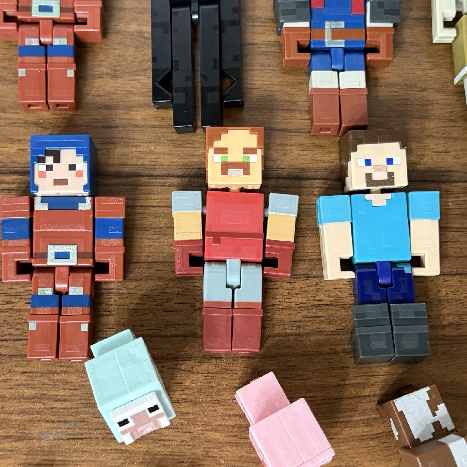 Minecraft Figure Lot Hoglin Hex Hal Enderman Skeleton Evoker 1&Prime;-3.75&Prime;