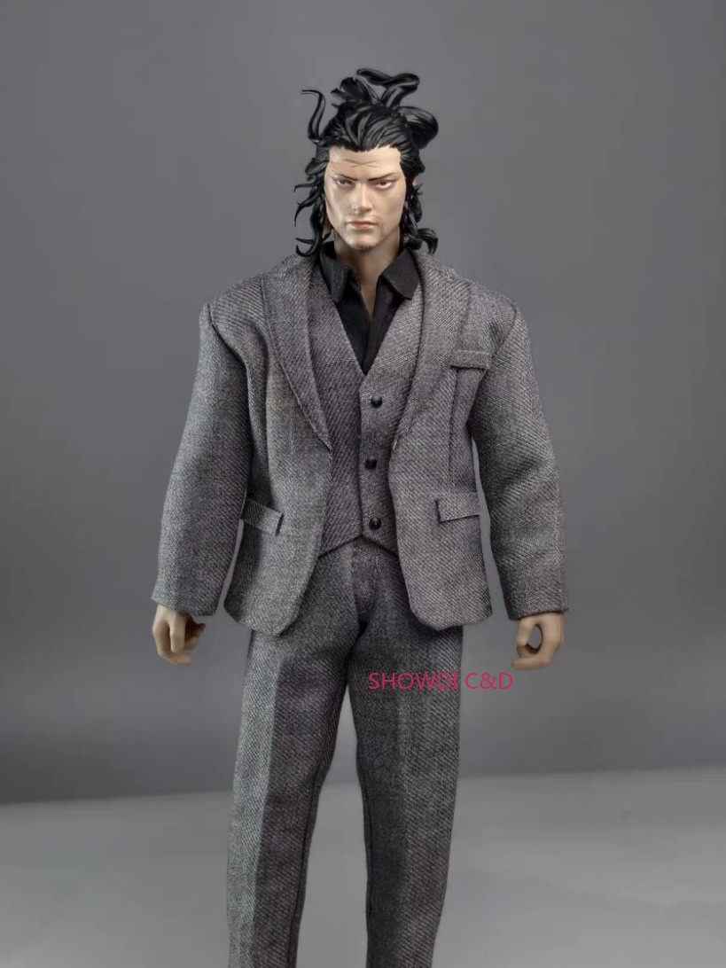 1/12 Scale Male Grey Suit Set Clothes Set for 6”Mirrfig & VTOYS Action Figure