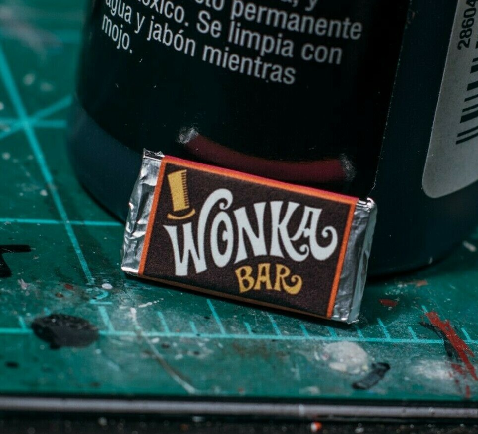 Willy Wonka Chocolate Bar PROP ONLY Action FIgure/Dollhouse Miniature Scale
