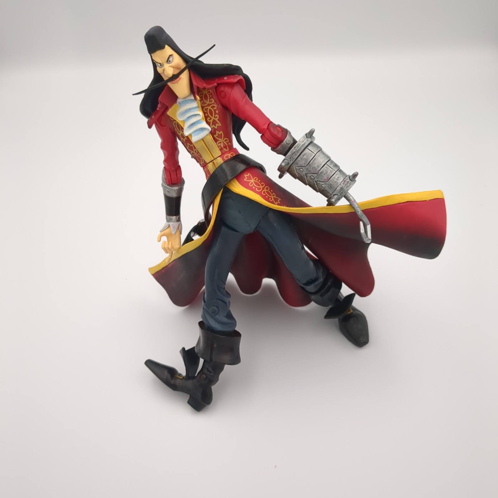 Stylized Captain Hook Action Figure Peter Pan Disney Villain Collectible Toy