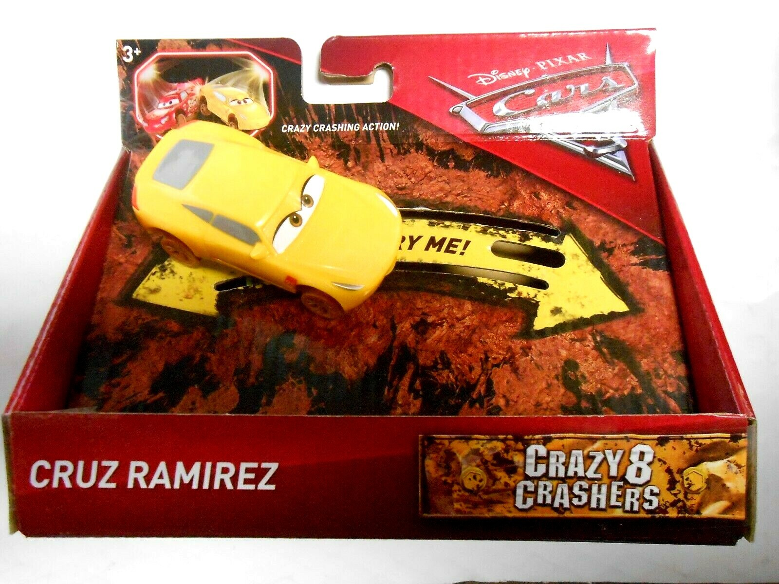 Yellow Cruz Ramirez Crazy 8 Crashers Cars 3 Movie Disney Pixar CRS Sports Coupe
