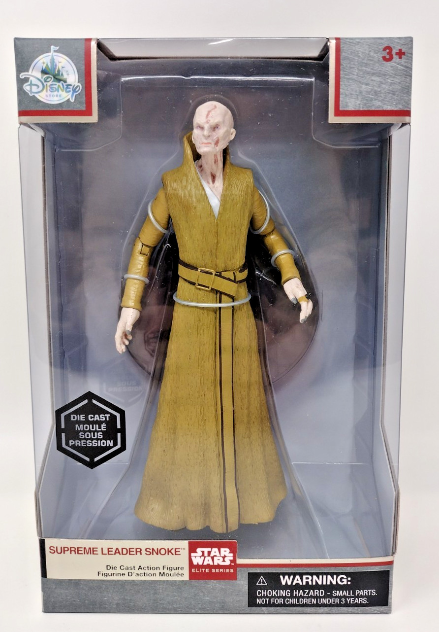 Star Wars Disney Store Supreme Leader Snoke Die Cast Action Figure Elite Series
