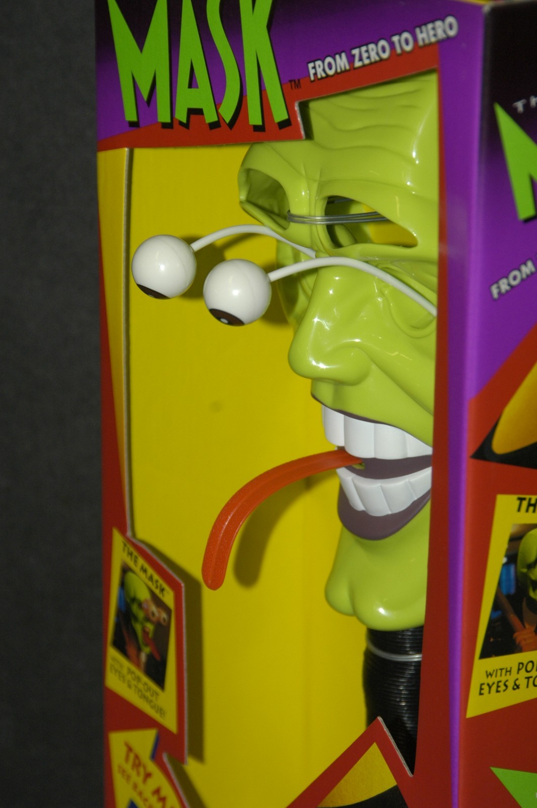 Toy Mask – Kenner 1995 &lsquo;THE MASK&rsquo; w/ Moving Pop Out Eyes & Tongue – Jim Carrey