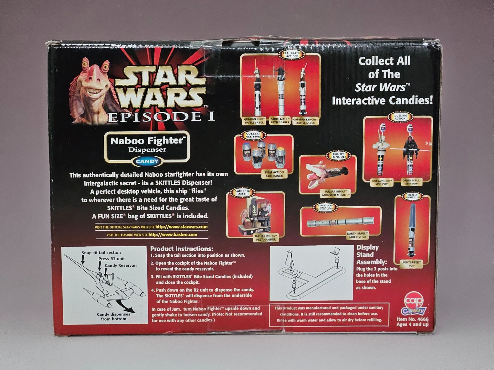 Star Wars Naboo Fighter Candy Dispenser Episode 1 Collection The Phantom Menace