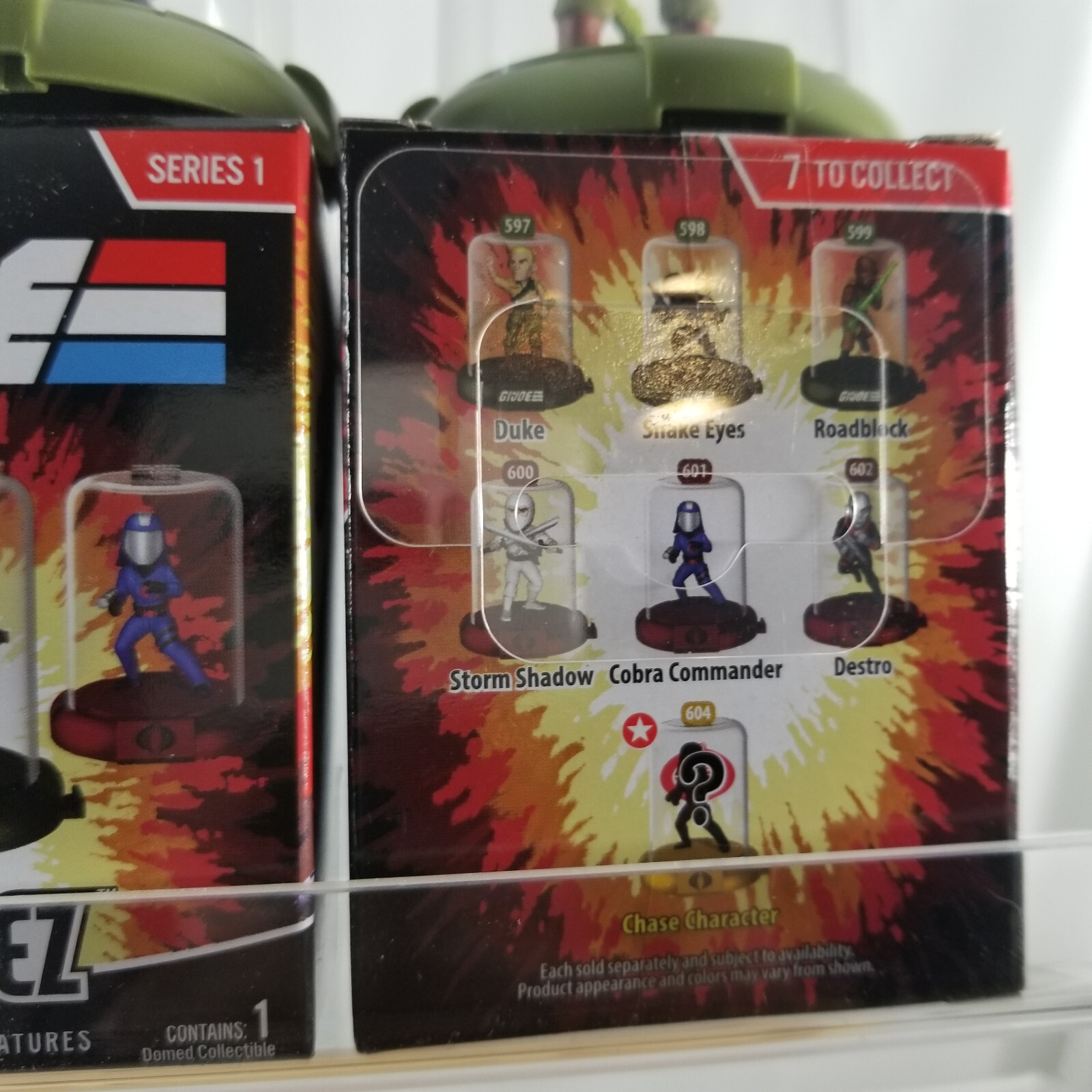 2 GI JOE Domez Mini Figures in Capsules DUKE & ROADBLOCK NEW