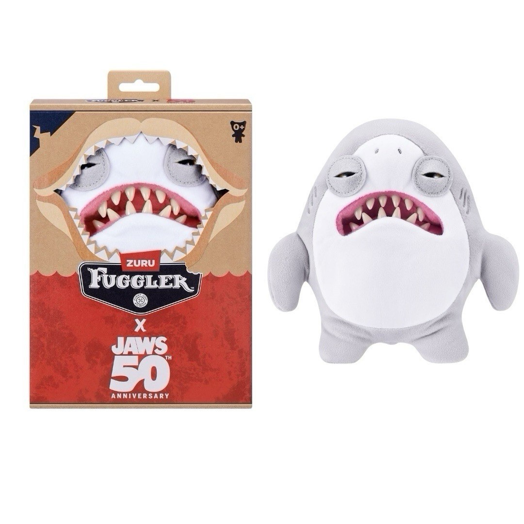 Zuru Fuggler Jaws 50th Anniversary Collector Ugly Shark Soft Plush NIB Sealed