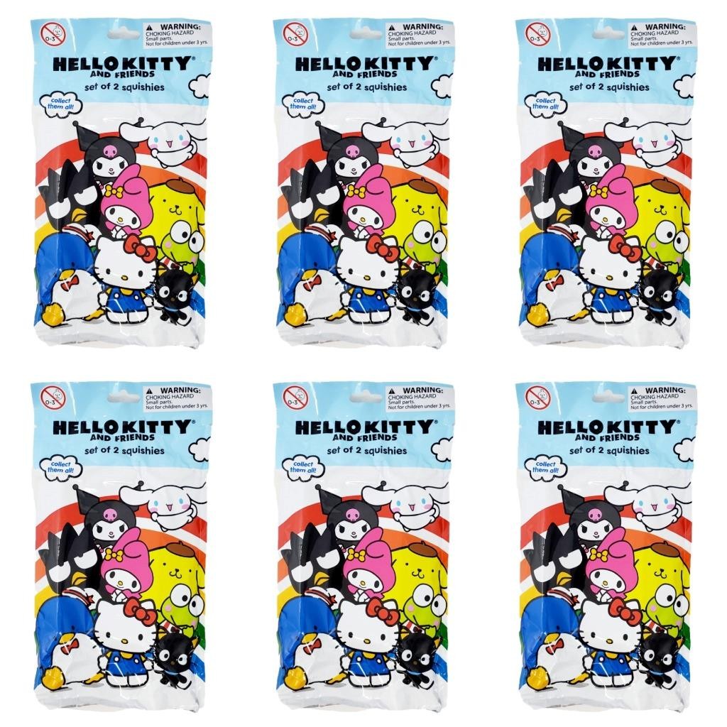 Hello Kitty + Friends Squishies : Lot of 6 NEW Sealed Blind Bags