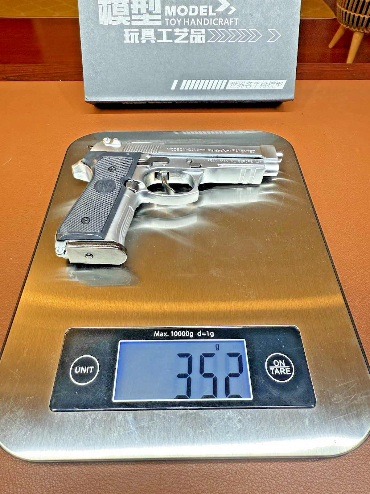 Seiko Beretta M92A1 Shell Eject COLLECTOR Toy Gun 1:2 Italy Model Chrome Matte