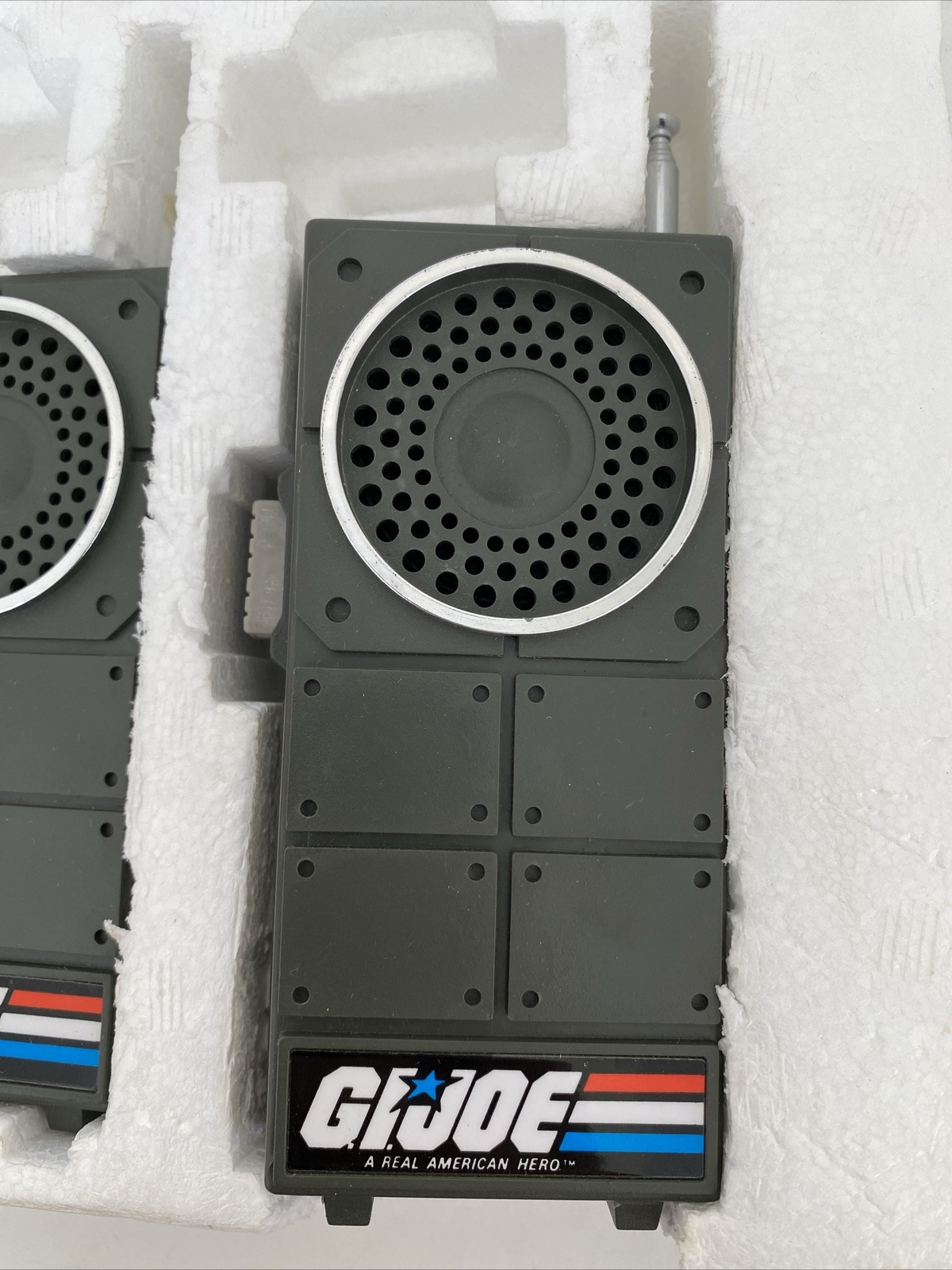 Hasbro 1982 GI JOE 2 SOLID STATE WALKIE TALKIES Open Box #30007 VGC RARE!