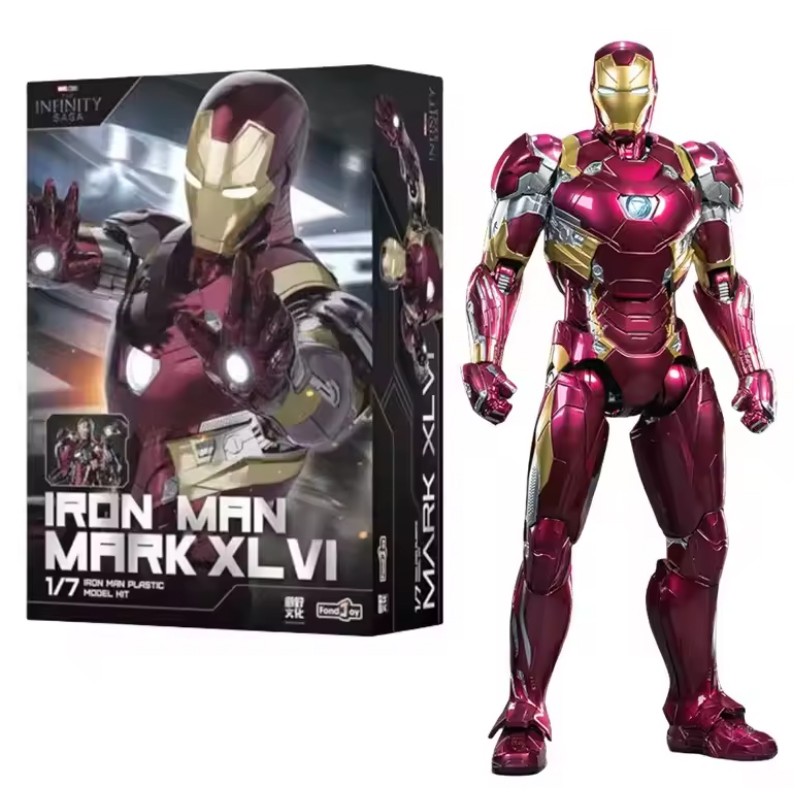 1/7 Marvel Avengers Iron Man Mark 46 LED Infinity War Action Figure Model Kit