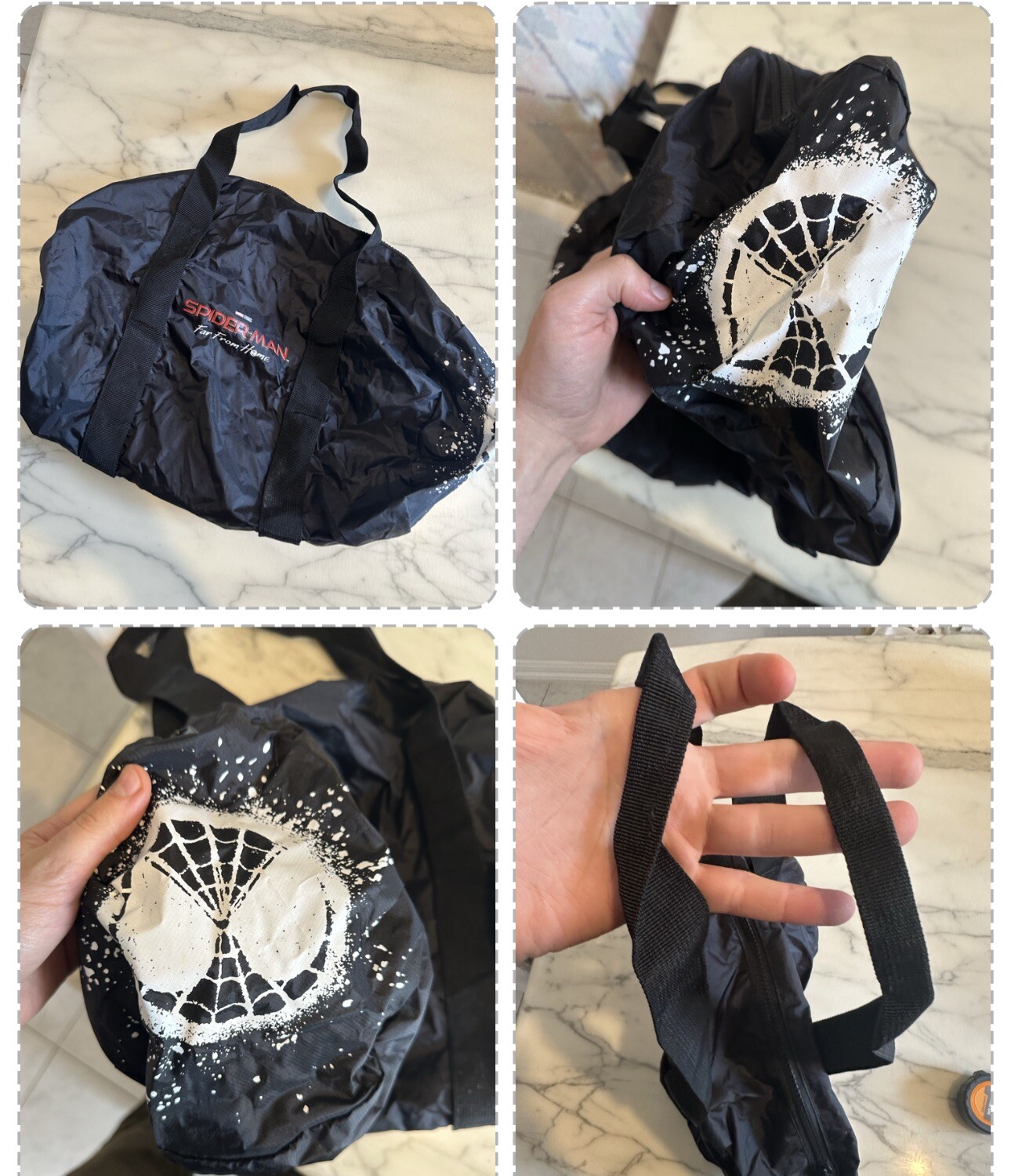 Spider-Man Tote Bag Travel Bag Carry Bag Far From Home Marvel Movie Promo Item