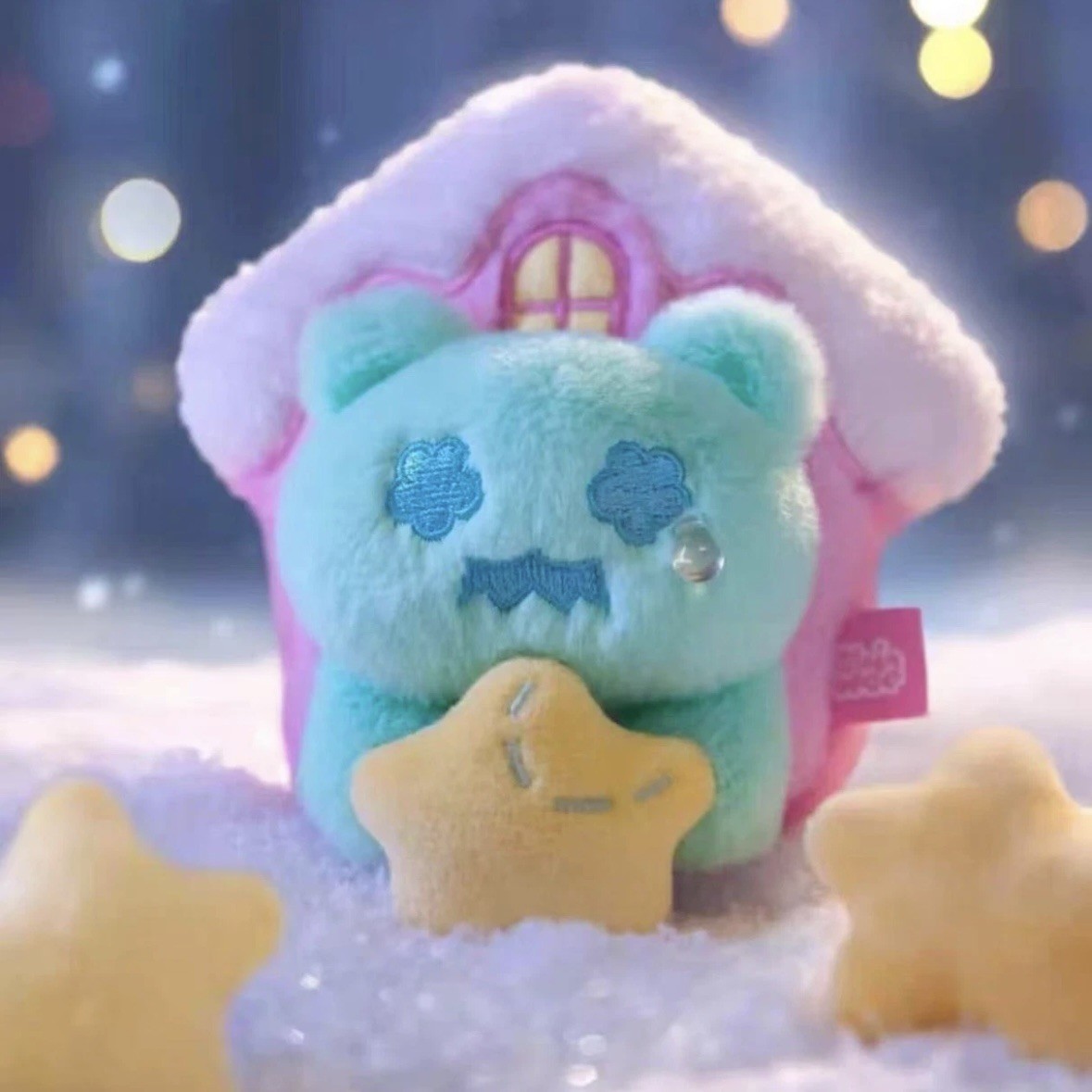 F.UN ShinWoo The Cold Hug Series Plush Toy Confirmed **SNOWY HOUSE” Bear OOTR