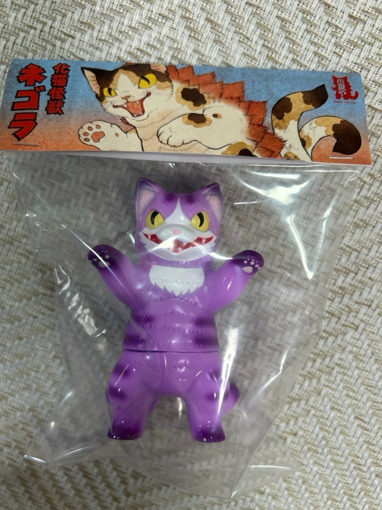 KONATSUYA Sofubi Figure Negora Yoi / Hakuchu / Cheshire Cat Set Official 2026