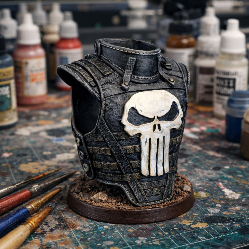 1/6 Scale Chest Armor [Unpainted]: Punisher (2008 Warzone)