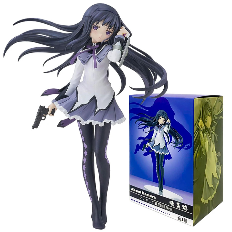 Anime Puella Magi Madoka Magica Figure 17cm Akemi Homura Action Figural Pvc