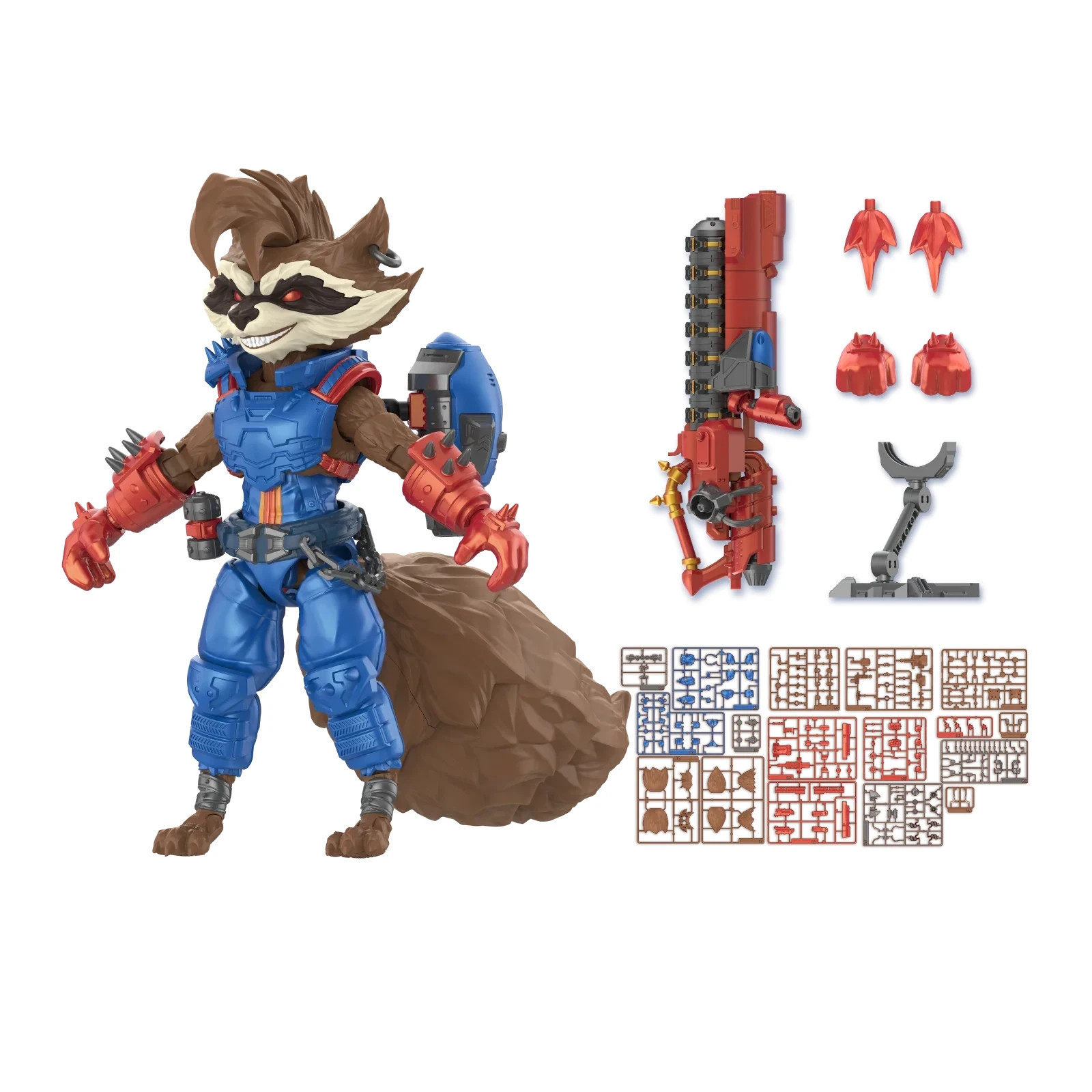 Blokees Champion Class Marvel Rivals Rocket Raccoon Model Kit Action Figure
