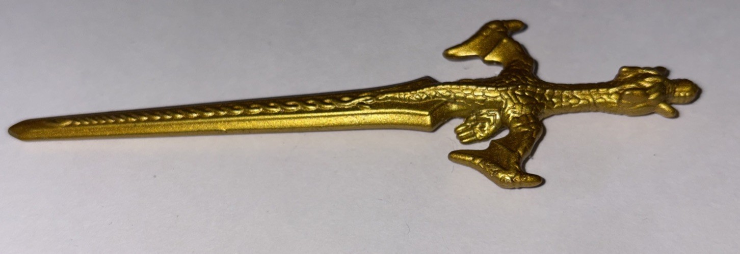 Mystic Knights Of Tir Na Nog Rohan Gold Dragon Sword Weapon blade katana