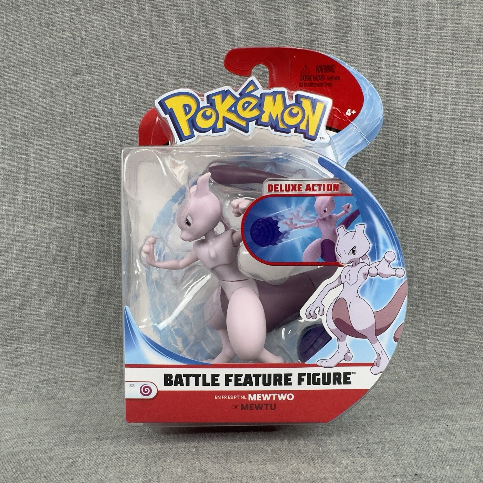 Pokémon Battle Feature Figure MEWTWO Deluxe Action Jazwares New in Box