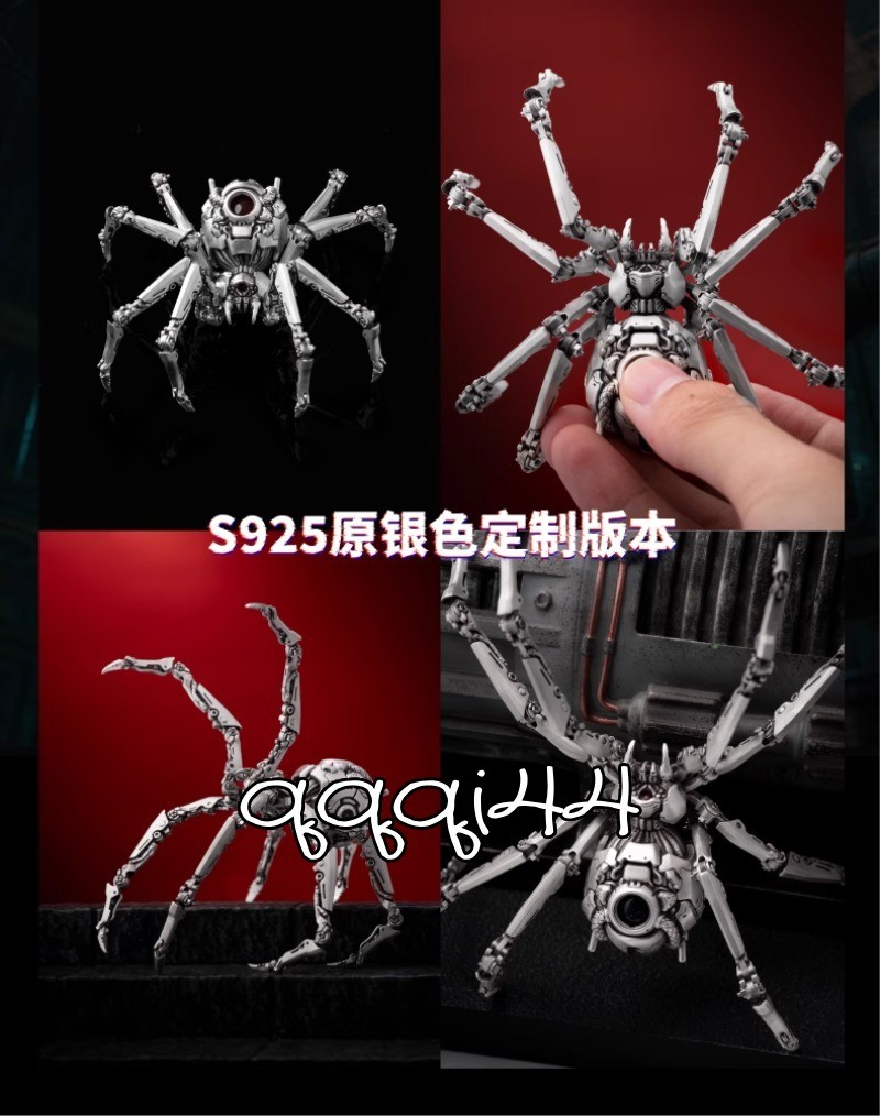 Black Widow Mechanical Spider Action Figure EDC Relaxing Toy Model Xmas Gift 1PC