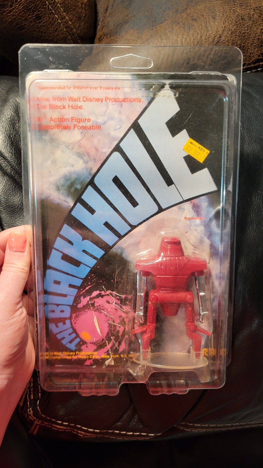 Mego THE BLACK HOLE Maximillian Action Figure Unpunched Card Vintage 1979 Disney