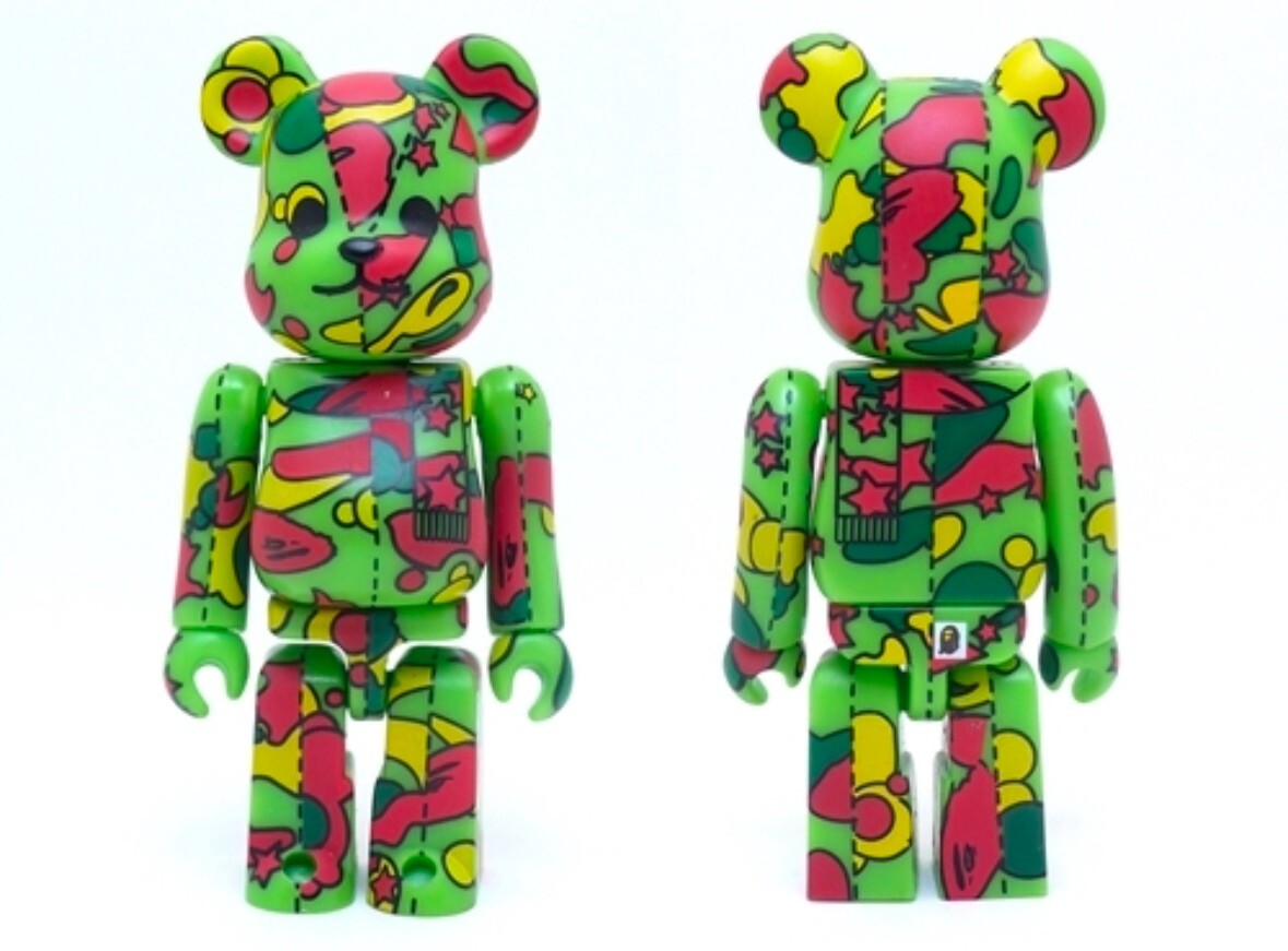 Bearbrick 400 BAPE Play Multi Color Camo Camouflage Produced in 2003