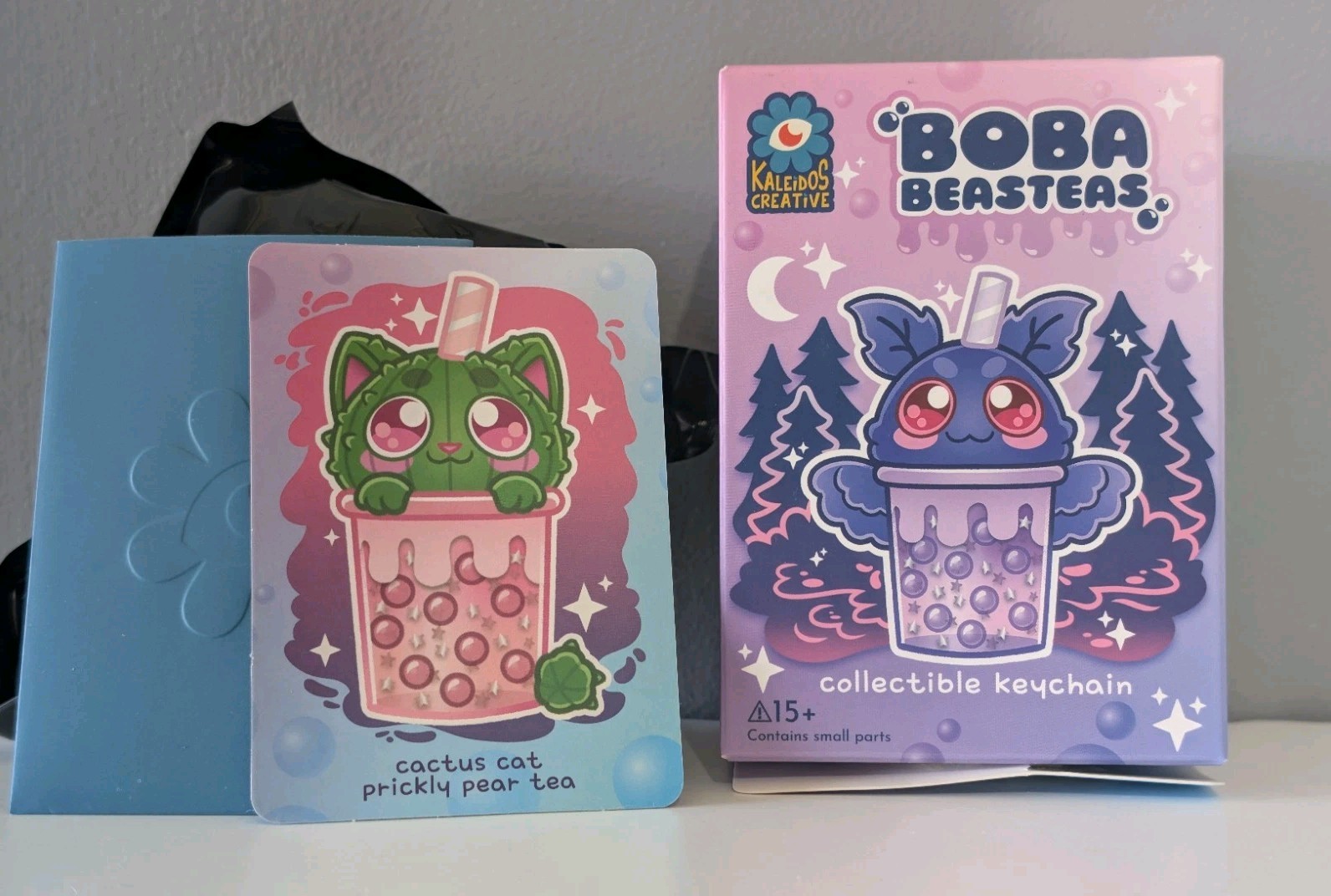 Cactus Cat Prickly Pear Tea Kaleidos Creative Boba Beasteas Liquid W/Glitter