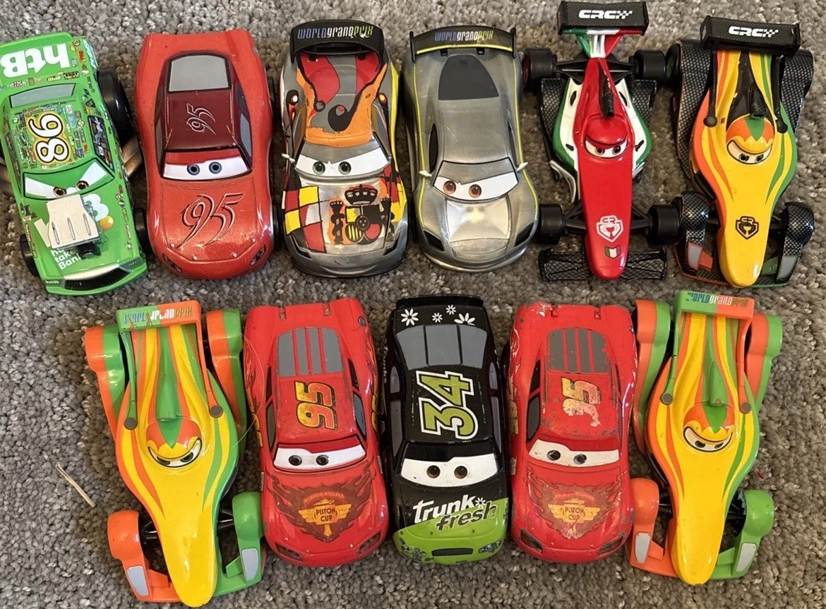 DISNEY PIXAR CARS 1:43 SCALE LOT Of 11 Carbon, Light Up, Hot Rod