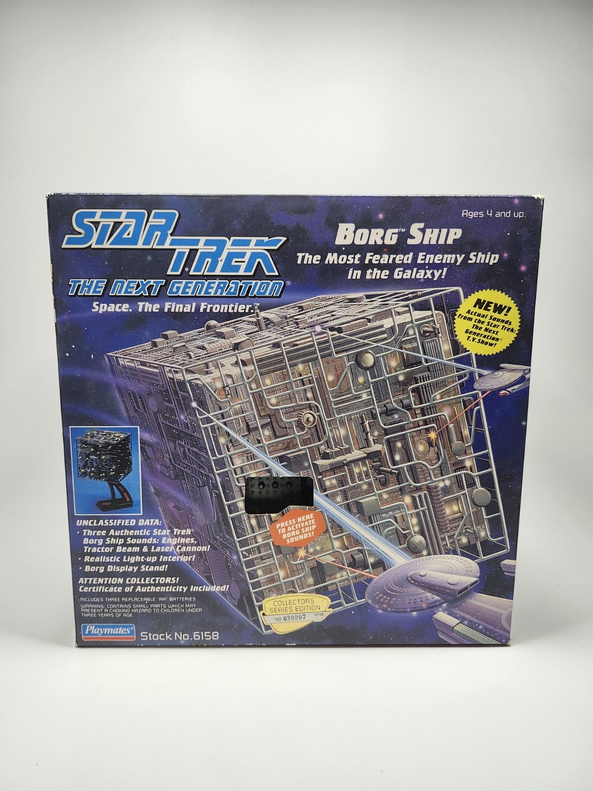 Star Trek The Next Generation BORG SHIP Cube 1994 Playmates Vintage Sealed NEW