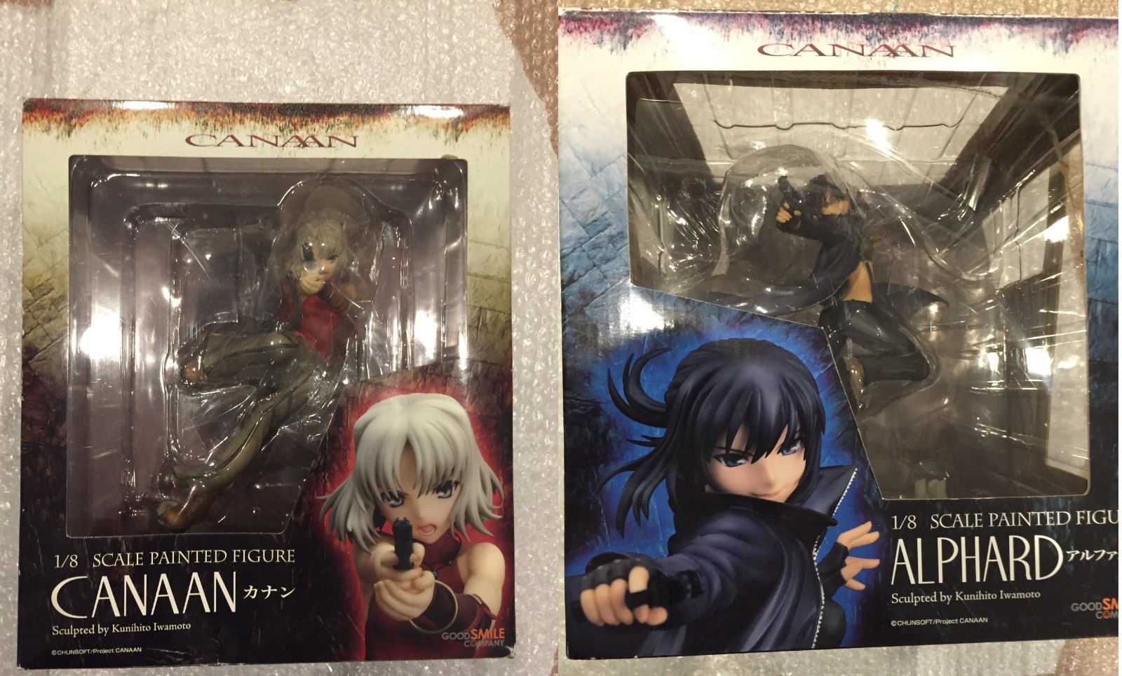Used CANAAN Alphard 1/8 & Canaan 1/8 Complete Figures set Good Smile Company