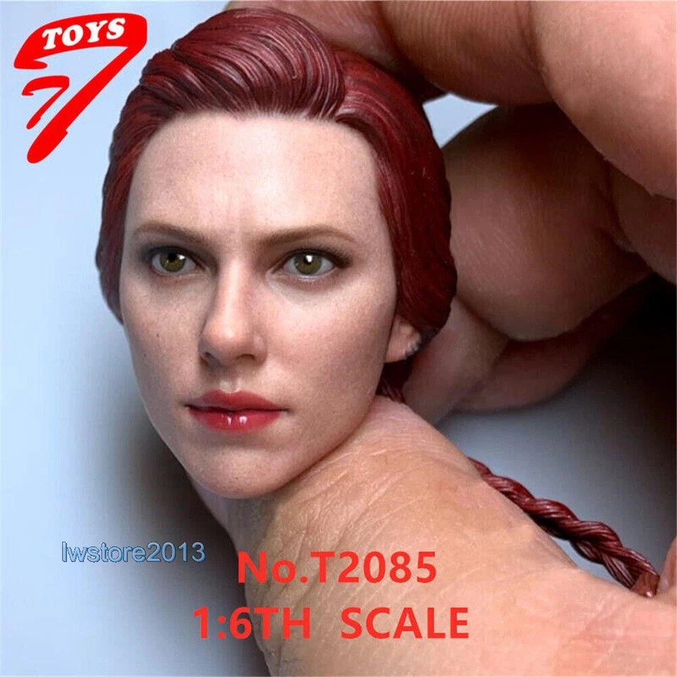 US 1/6 Black Widow Scarlett Johansson Head Sculpt For 12&Prime; Female TBL Figure Body