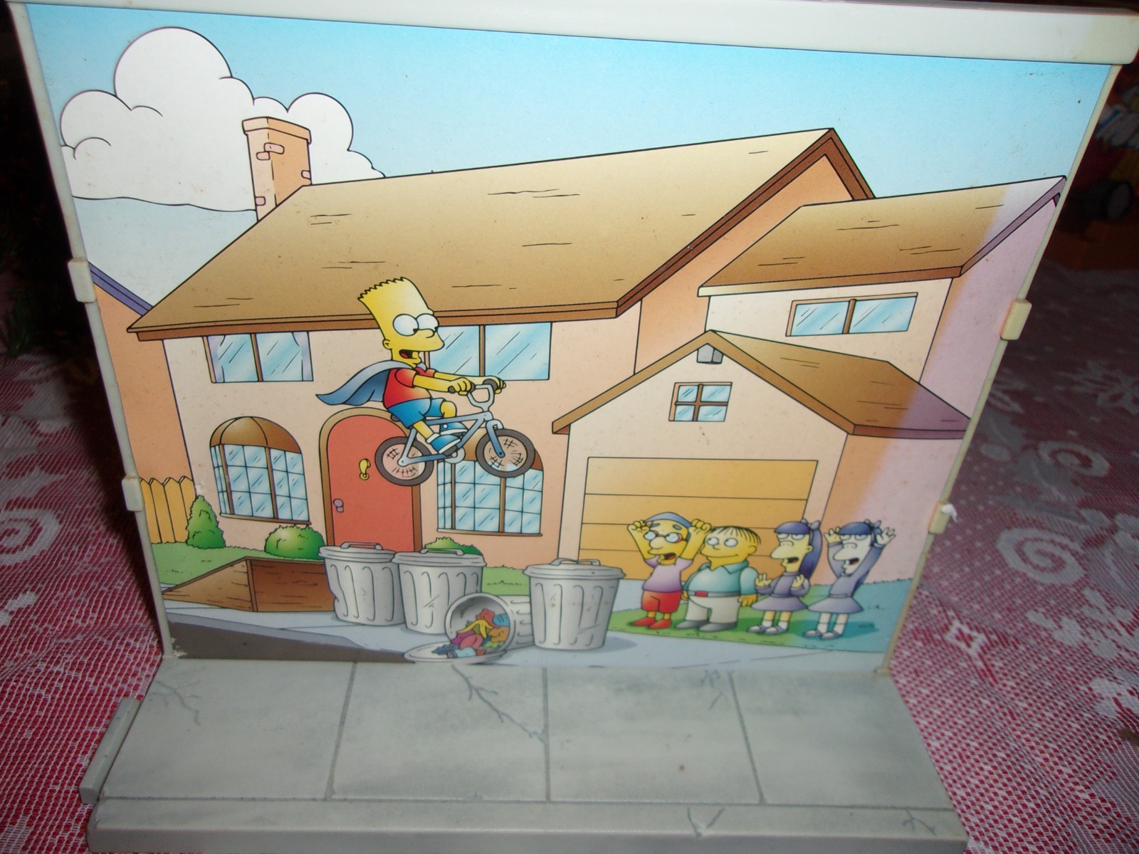 SIMPSONS WOS INTERACTIVE LOOSE 2002 COMPLETE DIORAMA OUTSIDE HOUSE HOMER MARGE