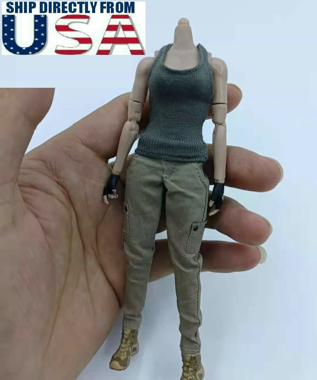 1/12 Lara Croft Tank Top Pants Set For 6&Prime; TBLeague PHICEN T01 T03 Female Figure