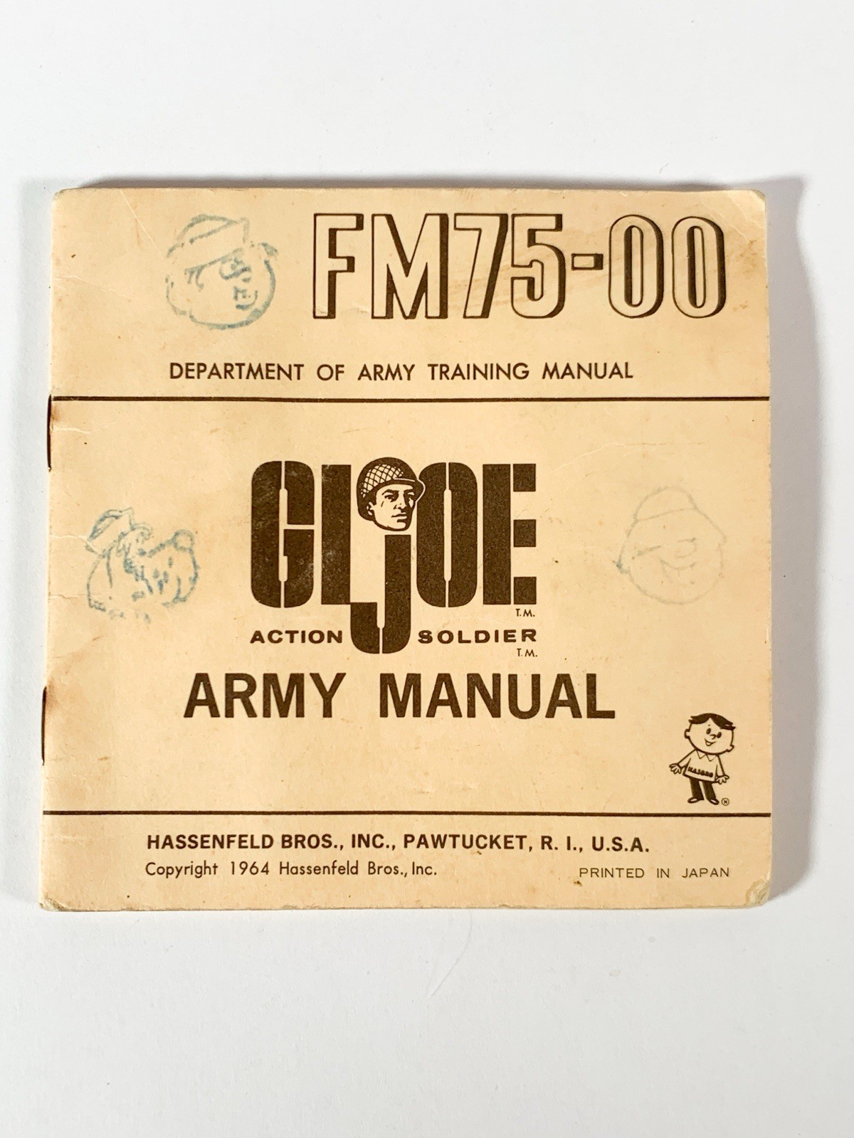 Vintage 1964 Hasbro GI Joe Action Soldier Army Manual FM75-00 Printed In Japan