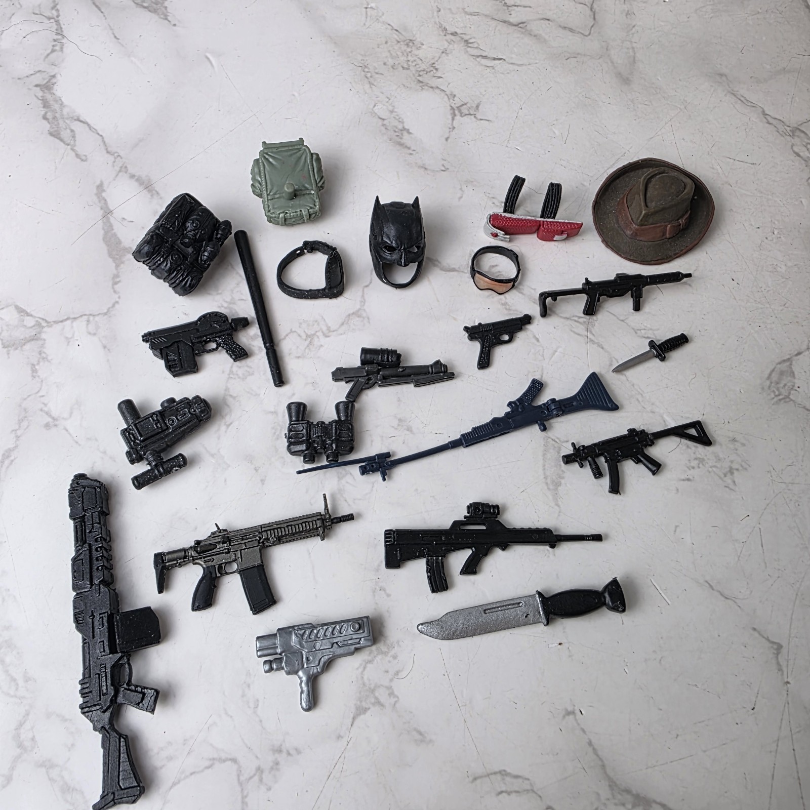 1:12 Scale Random Gun And Accessories Lot – As Shown And As Is. Some Gi Joe
