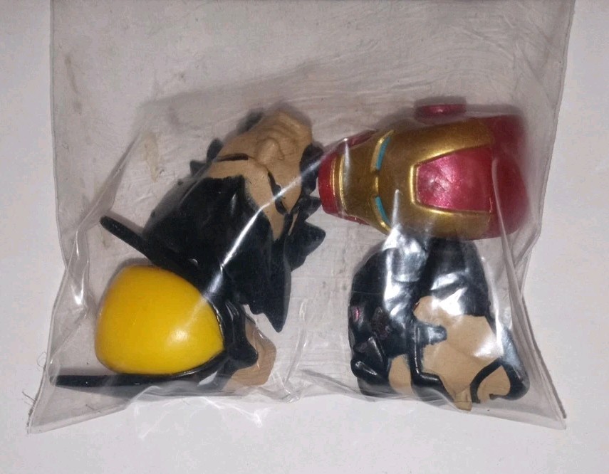 Iron Man & Tony Stark plus two Wolverine Legends Head sculpts exc FreeShipping