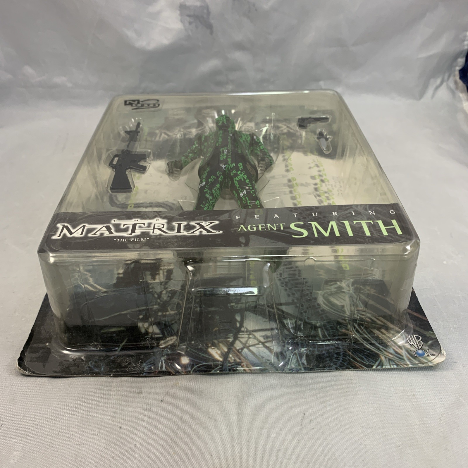 THE MATRIX AGENT SMITH Clear Action Figure WB Toy Vintage 1999 NEW SEALED