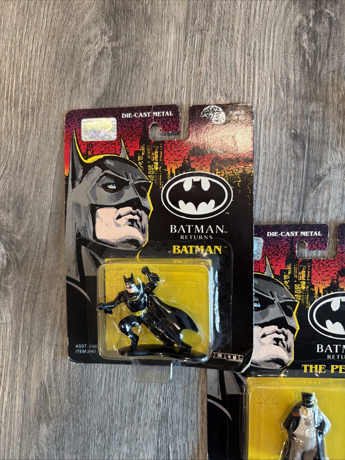 Vintage 1992 ERTL Batman Returns Batman/The Penguin/Commando Die Cast Metal