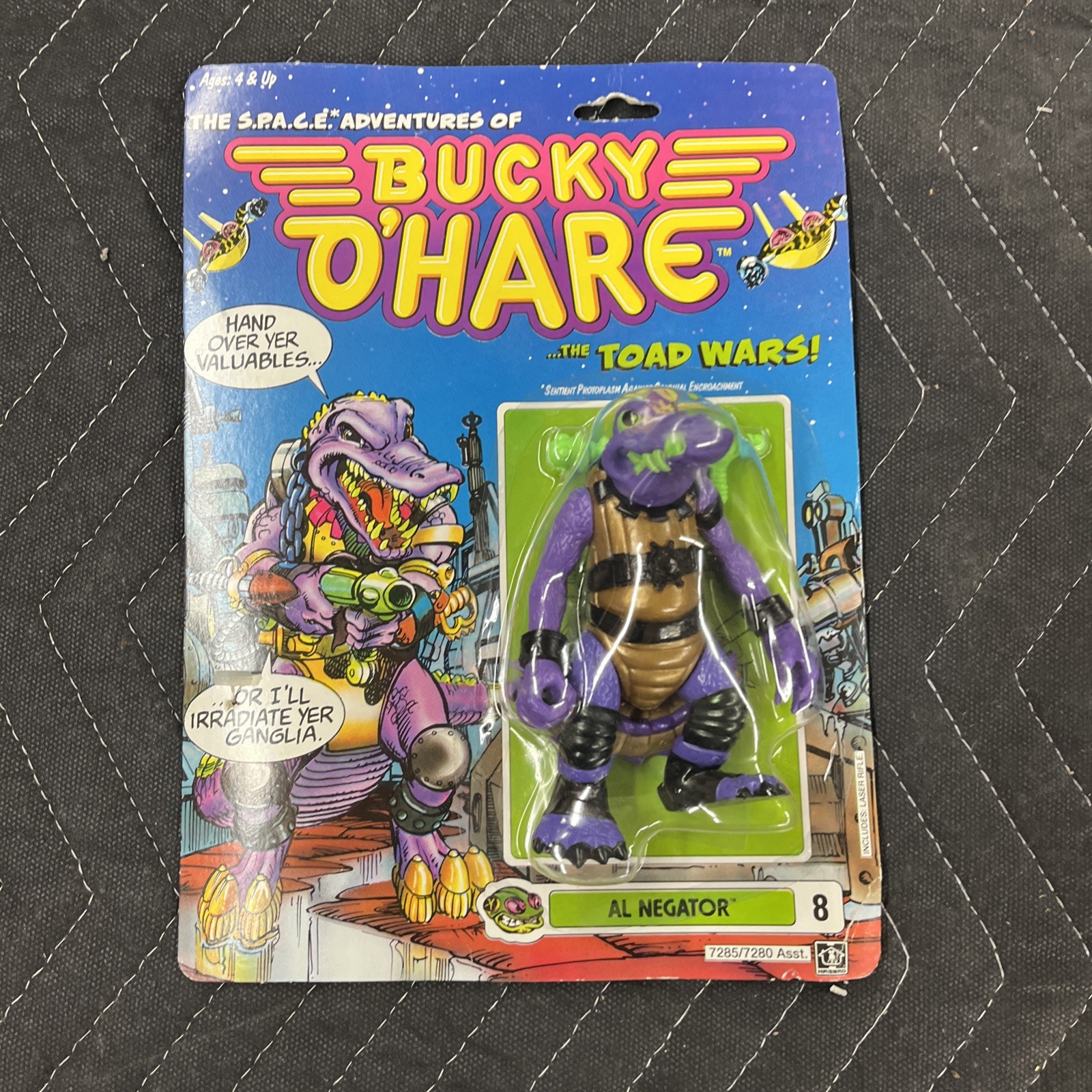 Vintage Al Negator Action Figure Space Adventures Bucky O&rsquo;Hare Toad War 1990 New