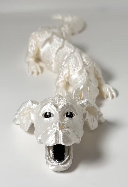 3D Printed Articulated Falkor – &lsquo;The NeverEnding Story&rsquo;. 8.5&Prime; Long. Collectible.