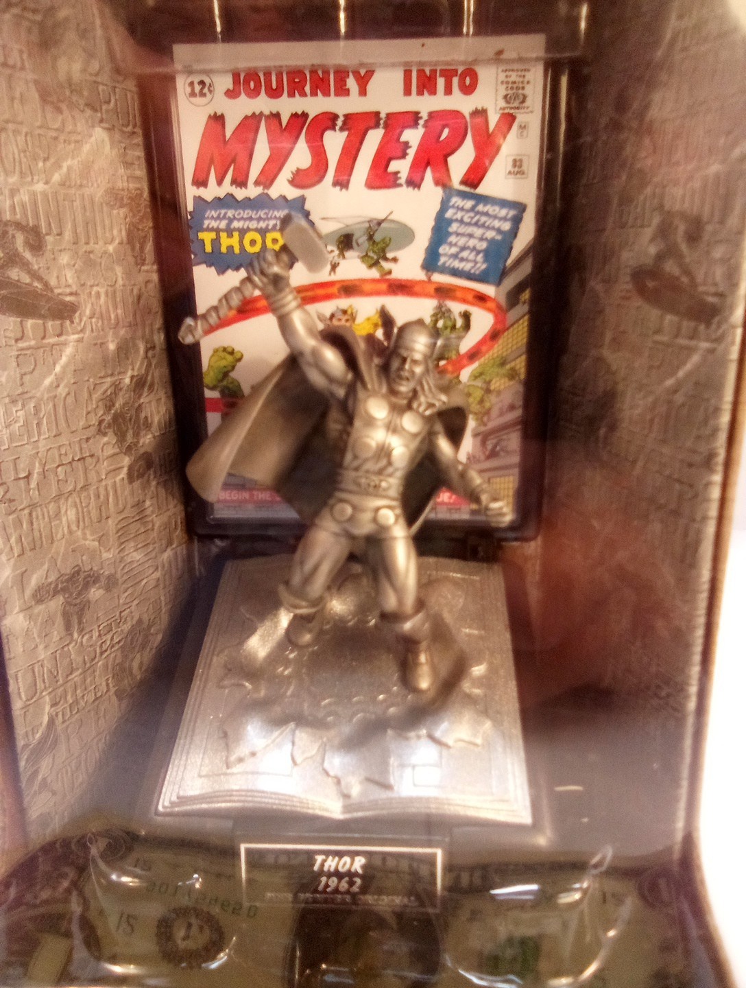 Comic Book Champions Silver Age Thor 1962 Fine Pewter LE Series 2 #384 Box Rough