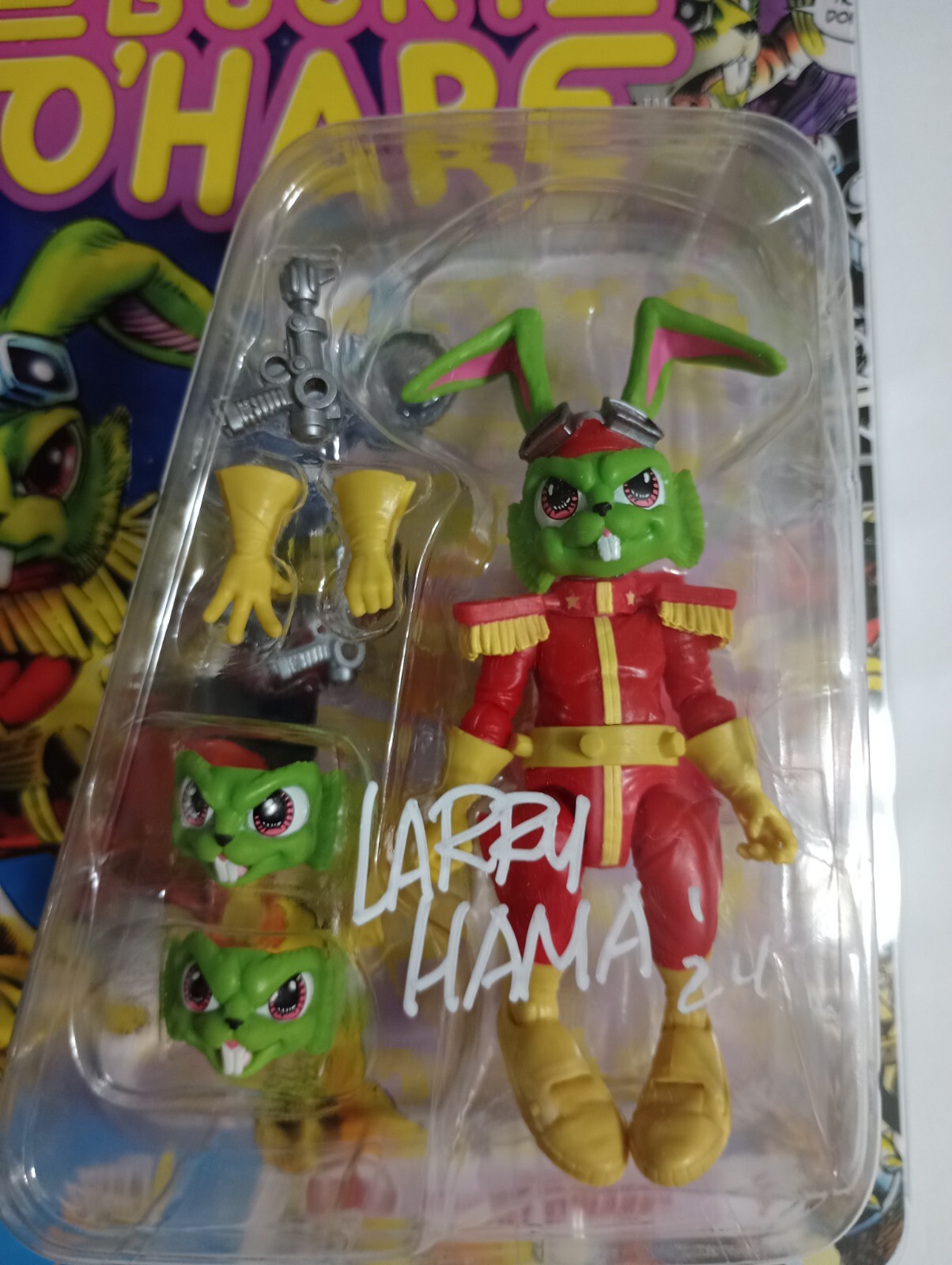 2017 Bucky O&rsquo;Hare Action Figure Signed Co-creator Larry Hama COA