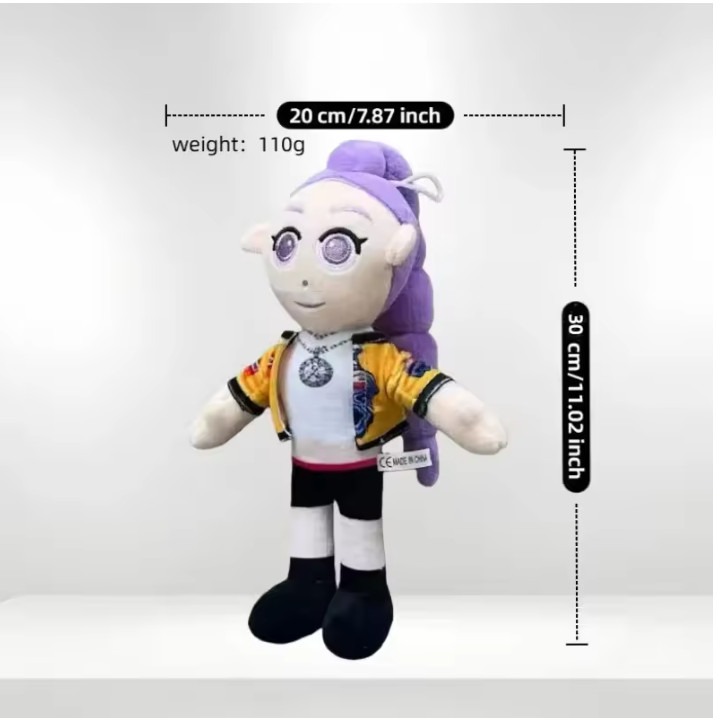 Kpop Demon Hunters Anime Tiger Plush Toy Zoey Mira Rumi Plushie Doll Gift – 09
