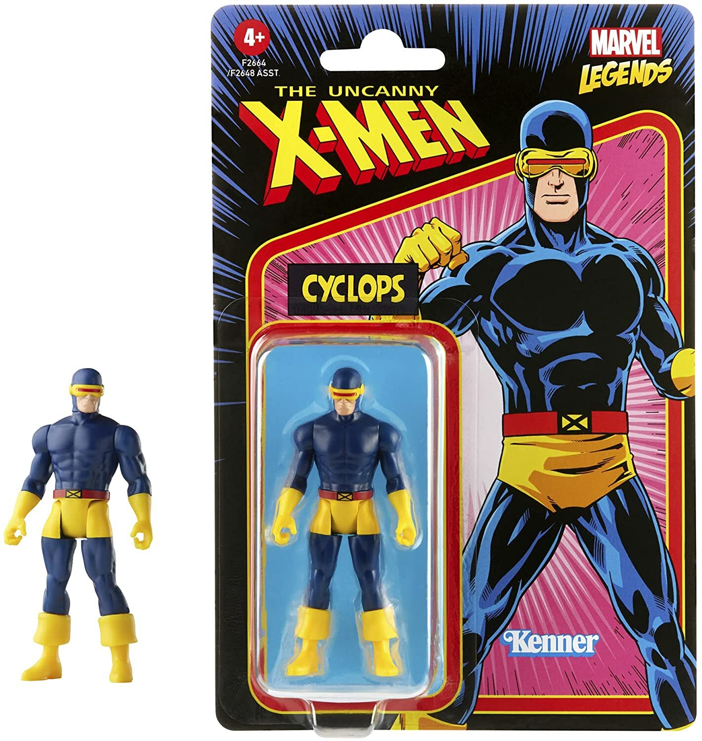 MARVEL LEGENDS RETRO 375 COLLECTION 3 3/4-INCH CYCLOPS ACTION FIGURE
