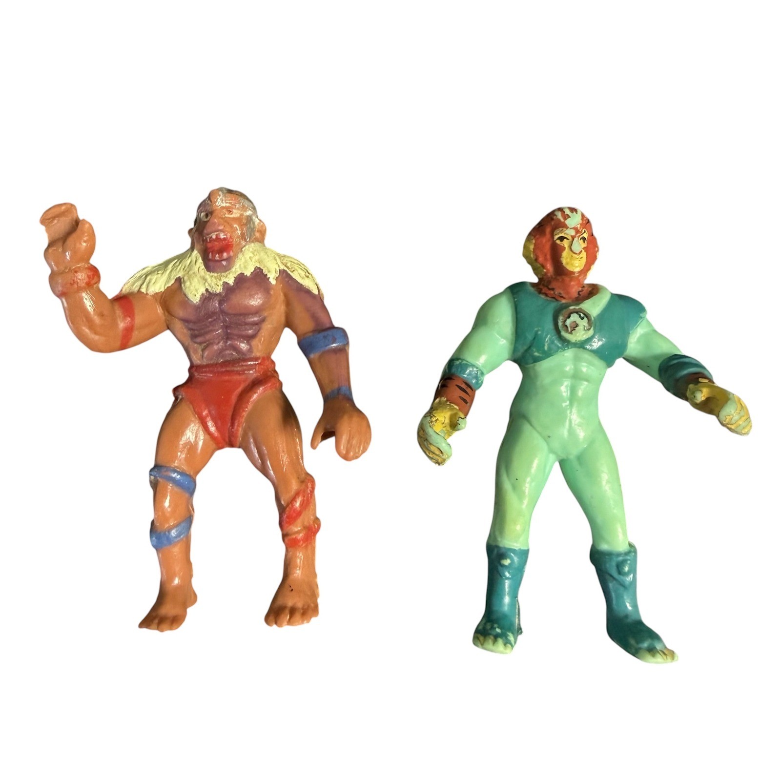 Telepix Thundercats Monkian Tygra Action Figures 1986 PVC Mini Toy Lot Multi