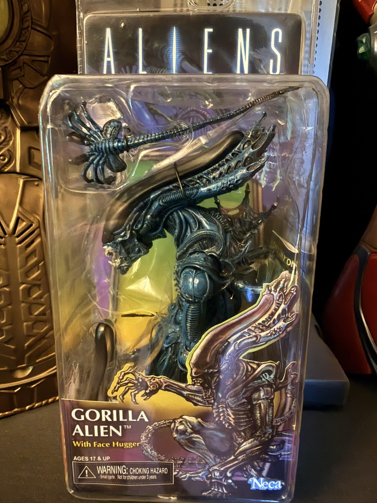 Aliens Neca Gorilla Alien with Face Hugger Figure Dark Horse Comic Sealed 2016