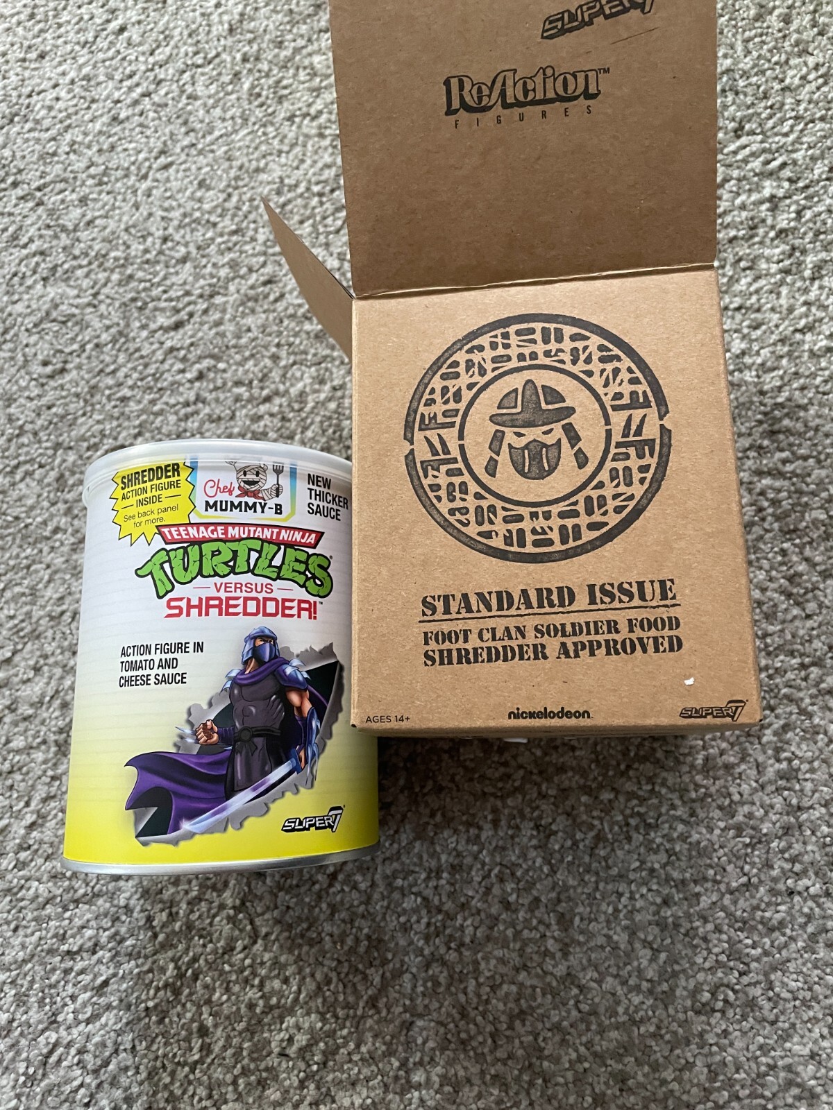 Super7 SDCC Exclusive TMNT – SHREDDER in a Pasta Can ReAction Figure 2023