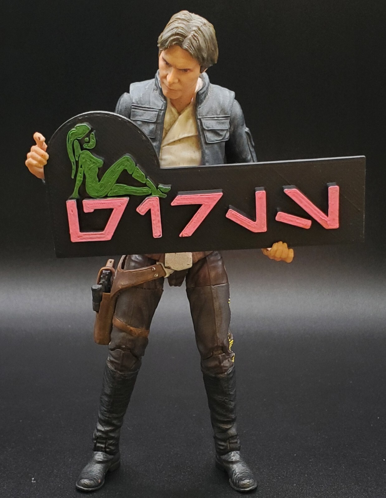CUSTOM « Girls » STAR WARS SIGN for 6&Prime; figure DIORAMA SCI FI 1:12 scale (J50)