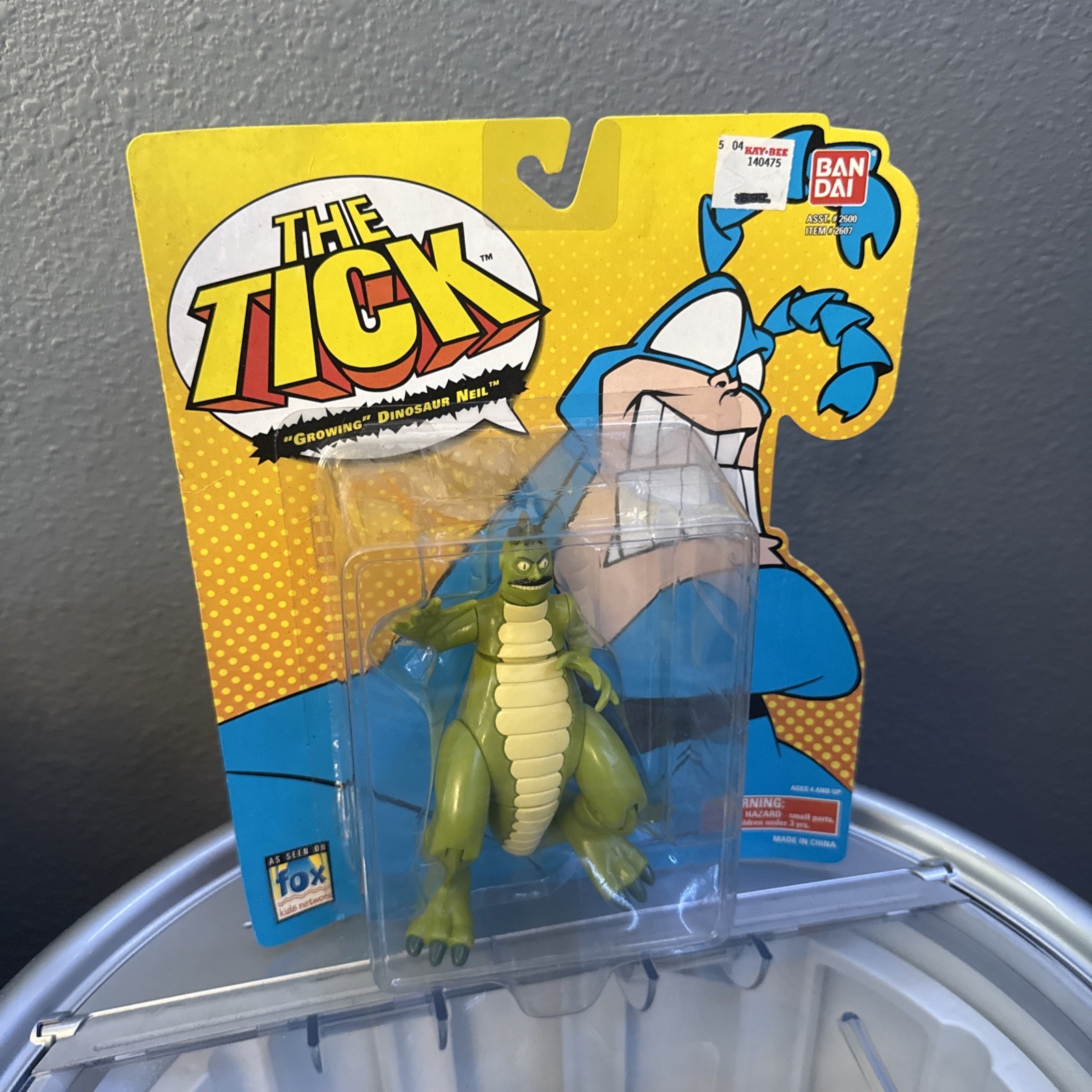 The Tick Bandai Fox Growing Dinosaur Neil Vintage 1994 Toy Sealed 2600/2607