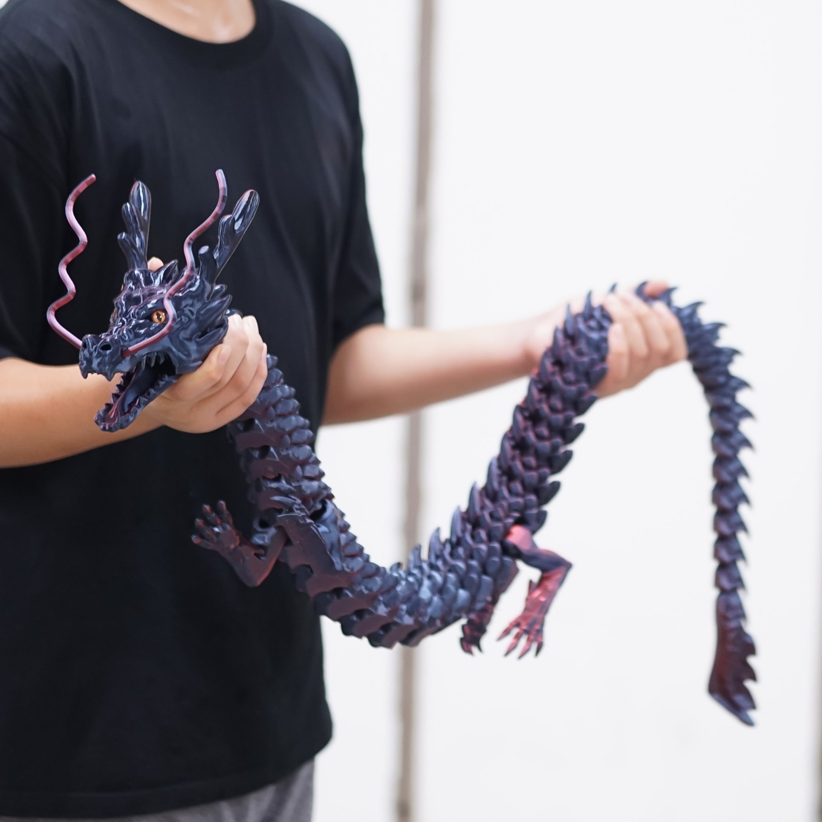 47.5inch 3D Printed dragon Model,Articulated Animals figure,Toys Home Decor