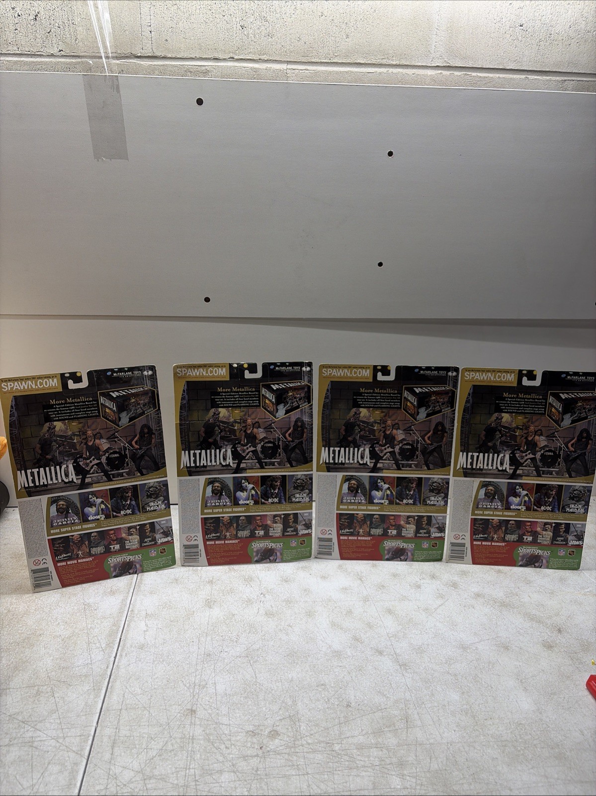 METALLICA- McFarlane Action Figure Set Of 4 Lars, James, Jason, Kirk Unopened 